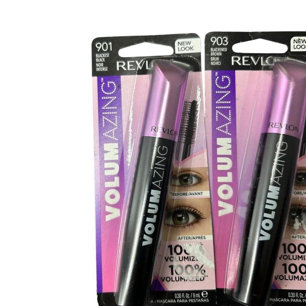 Revlon VOLUMAZING Mascara (1) 901 Blackest Black (2)‎ 903 Blackest Brown